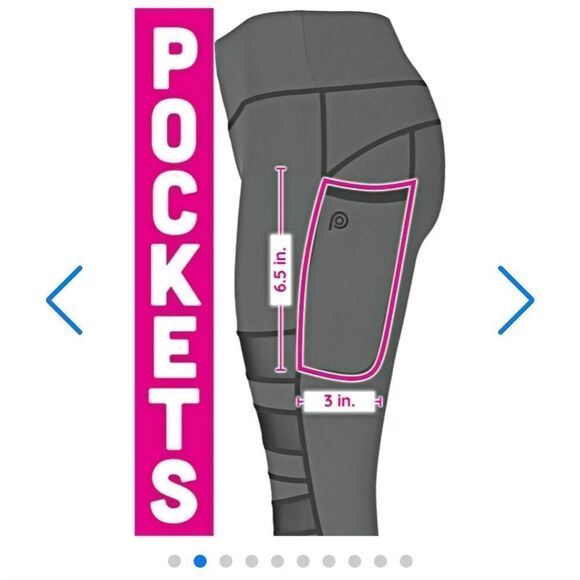 New POP Fit mesh insert bandage leggings heathered gray - Picture 3 of 10